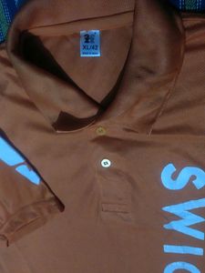 Swiggy Orange Polo Shirt-XL