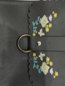 Grey Floral Sling Bag