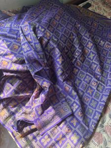 Pure Goergette khaddi weave banarasi saree