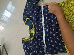 Beautiful Yellow and Blue gown