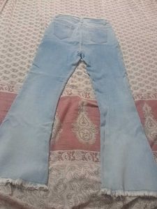 Light Wash Flared Jeans
