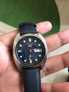 Seiko 5 Automatic Watch In Blue Dial