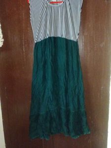 Striped Green Dress