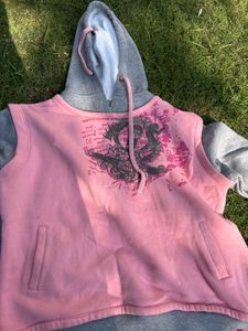 Pink Graphic Hoodie