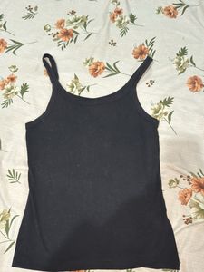 Black Sleeveless Tank Top