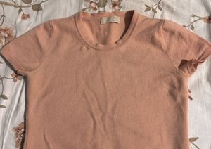 Peach Short Sleeve Top