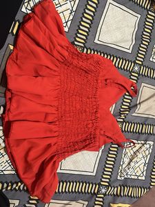 Red Sleeveless Top