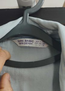 Zara Lightwashed Denim Shirt Aka Jacket