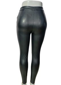 Sleek Black Faux leather Leggings Size 28-30