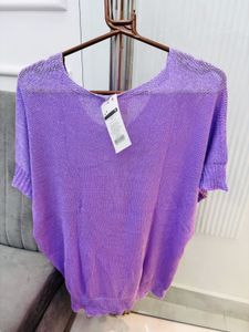 Lavender Knit Top