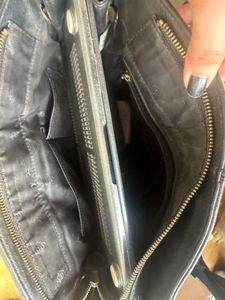Black Leather Handbag