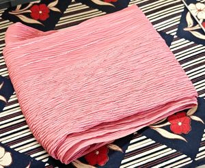 Pink georgette stole