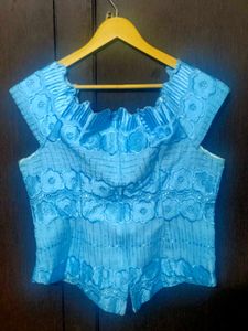 💙Sky-blue Top