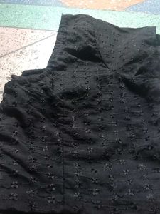 Embroidered Black Chikankari Blouse