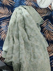 Elegant Embroidered Indian Saree