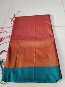 Honey Colour Soft Silk Saree...