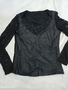 Leather 32,34 Size Top