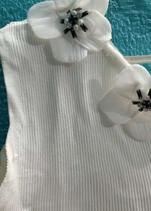 Floral Embellished Knit Top