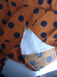 Brown Polka Dot Flair Skirt