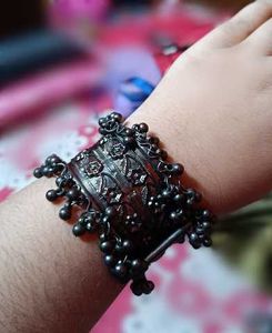 Statement Cuff Bracelet with Charms