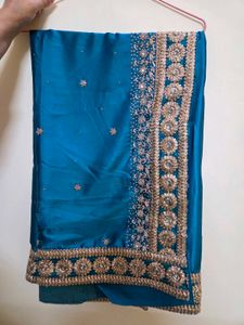 Elegant Teal Saree