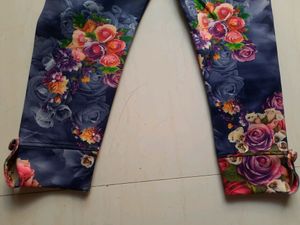 Multi Coloured Capri For Girls