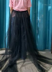 Black Tulle Maxi Skirt