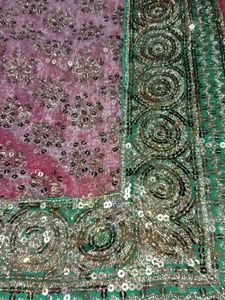 Party Wear Sequin Saree