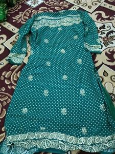 Emerald Green Embroidered Salwar Kameez
