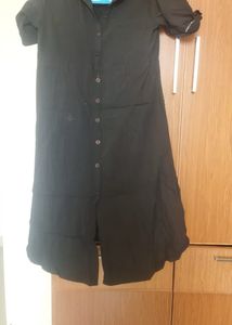 Black Button-Up Dress