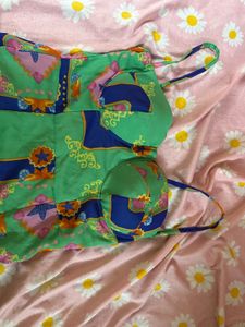 Green Print Dress
