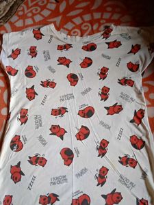 Cute Panda Print T-Shirt