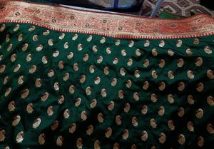 New Banarsi Silk Zari Saree With Stitched Blouse