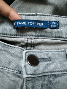 Gray Denim Jeans