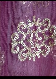 Elegant Maroon Net Dupatta