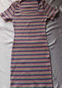 Striped Bodycon Mini Dress