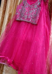 Pink Embellished Lehenga Choli