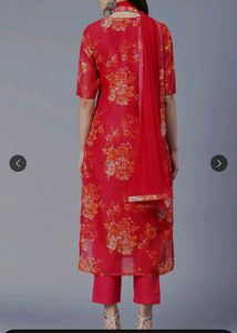 Myntra brand Floral Red Kurta Set
