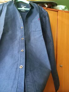 Full Hand Blue Shirt (XL Size/ 40 Inch)