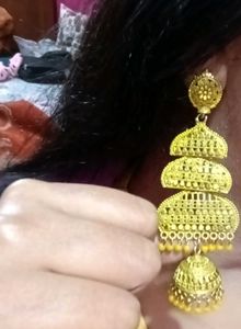 Yellow Long Earring