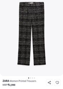 Zara Tweed look Trousers