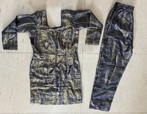 Boutique stitched short kurti with trousers❤️