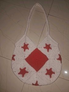 Crochet Star Tote Bag 🌟