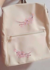 Stylish White Backpack