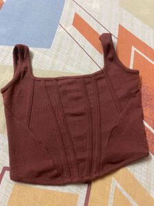 Brown Corset Top