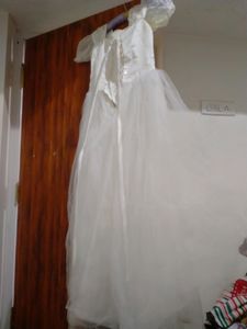 Rapunzel White Frock ... Size Adjustable 32,34,36,38,40,42 EU Will Use Stitch According To Our Size ..back Rope Model Also Tie