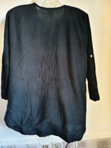 Defective Black Button-Up Top Large/ XL size