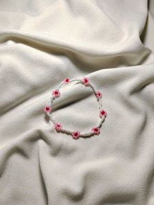 Flower Beaded Bracelet Set