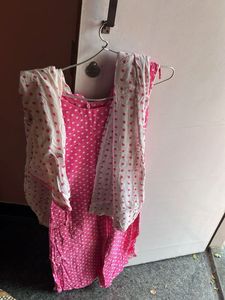 Full Set Pink Salwar - Bandhani Style