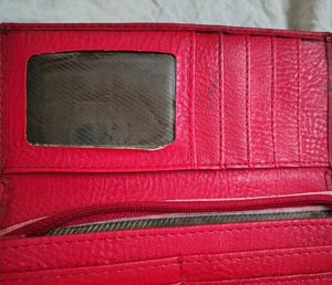 Vintage Red Kisslock Wallet
